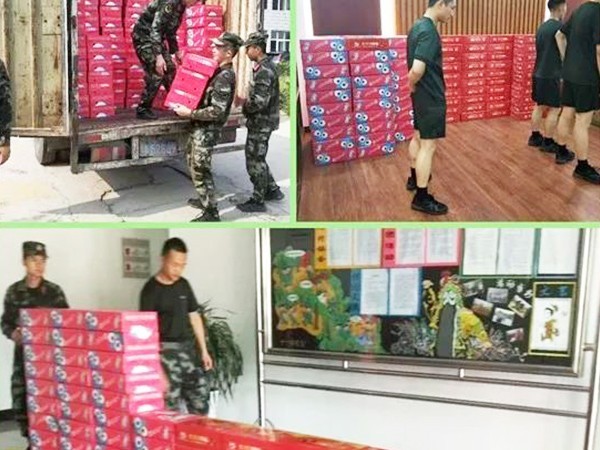 頂真飲品“八一”擁軍慰問活動，共敘濃濃軍民情！